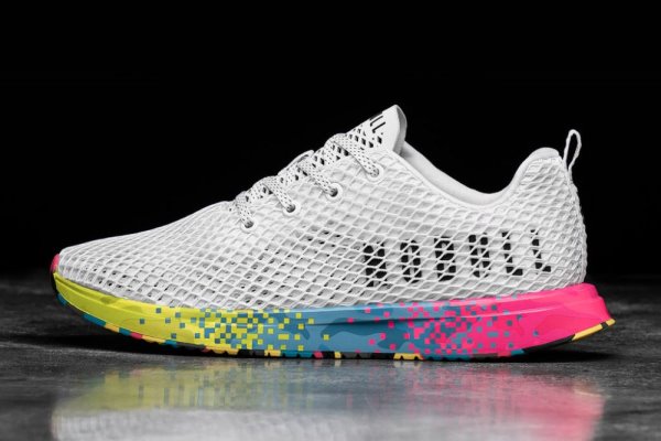 Dámské Běžecké Boty Nobull Glitch Mesh Runner Bílé | NEMYSKJO