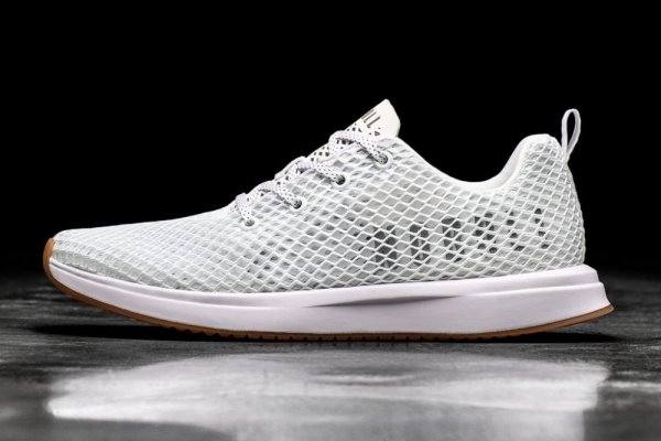 Dámské Běžecké Boty Nobull Mesh Runner Bílé | YX6WIU10