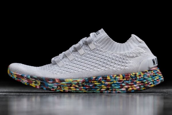 Dámské Běžecké Boty Nobull Wild Knit Runner Bílé | H9OYQKAP