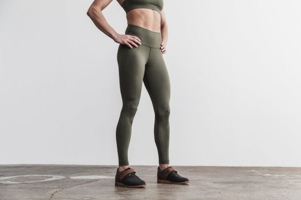 Dámské Punčochové Kalhoty Nobull High-rise Tight Zelene | 1GVF45TO