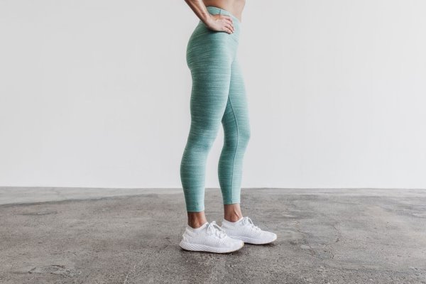 Dámské Punčochové Kalhoty Nobull High-rise 7/8 Tight (Melange) Blankyt | 4TTU3CN4