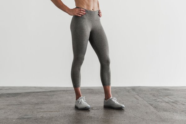 Dámské Punčochové Kalhoty Nobull High-rise Crop (Plush) Šedé | 6AP34J5G