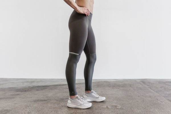 Dámské Punčochové Kalhoty Nobull Pace Tight Tmavě Šedé | 7W71IFTL
