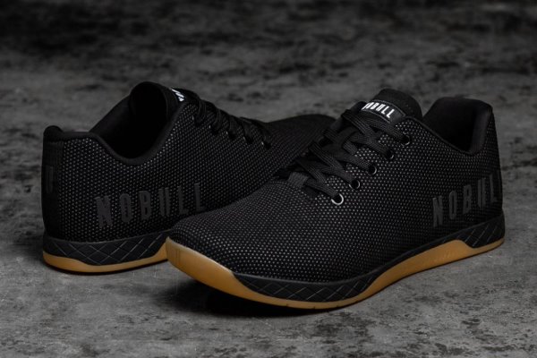 Dámské Sportovní Boty Nobull Gum Trainer Černé | Z69T52FQ