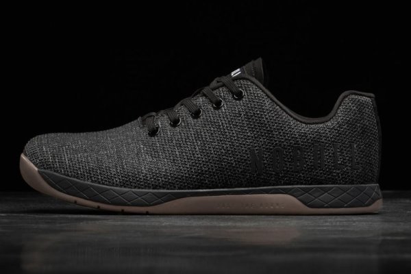 Dámské Sportovní Boty Nobull Heather Gum Trainer Černé Tmavě | 3R88B3YK