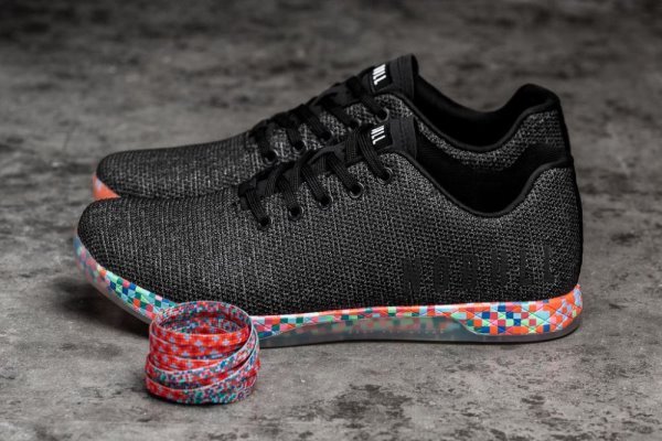 Dámské Sportovní Boty Nobull Heather Pixel Trainer Černé | QXGG49YF