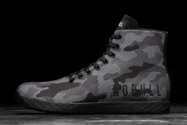 Dámské Sportovní Boty Nobull High-top Trainer Černé Maskáčové | 964OENLY