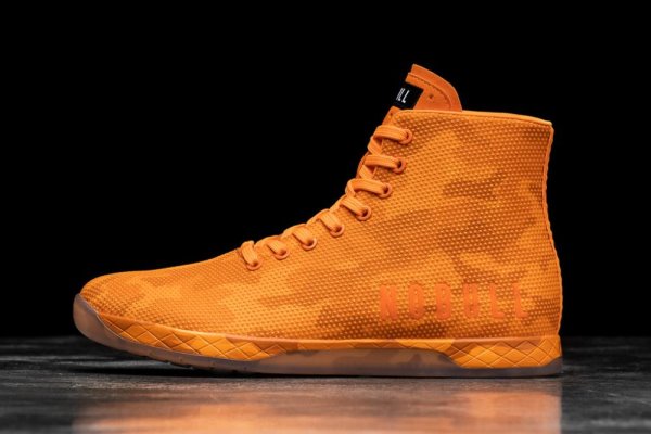 Dámské Sportovní Boty Nobull High-top Trainer Oranžové Maskáčové | IEMTXE49
