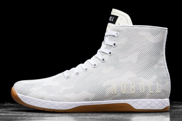 Dámské Sportovní Boty Nobull High-top Trainer Bílé Maskáčové | LO8I6JY1