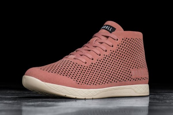 Dámské Sportovní Boty Nobull Semišové Mid Trainer Růžové | CF681QS0