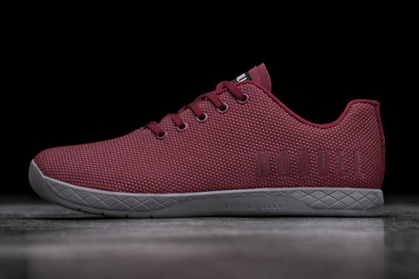 Dámské Sportovní Boty Nobull SuperFabric® Trainer Tmavě Červené Šedé | LR5FFTCY