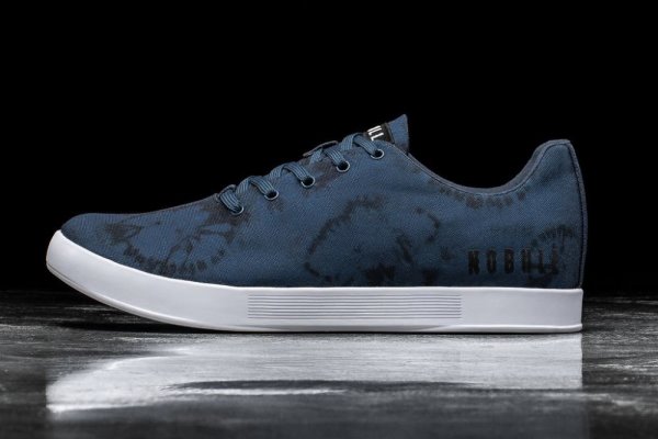 Dámské Sportovní Boty Nobull Tie-dye Platene Trainer Tmavě Blankyt | VQHSTD5A