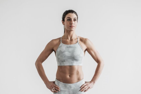Dámské Sportovní Podprsenky Nobull High-neck Sports Bra (Melange) Maskáčové | ZVGGVOHI