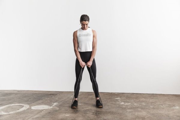 Dámské Tílko Nobull Crossfit® Muscle Tank Bílé | FVOFODC6