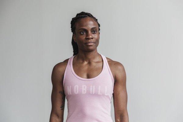 Dámské Tílko Nobull Racerback Tank Růžové | KUO55OV4