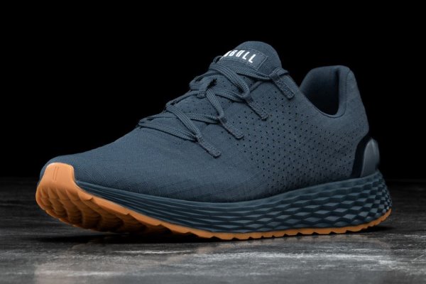Pánské Běžecké Boty Nobull Gum Ripstop Runner Tmavě Blankyt | AQ7WZK7Z