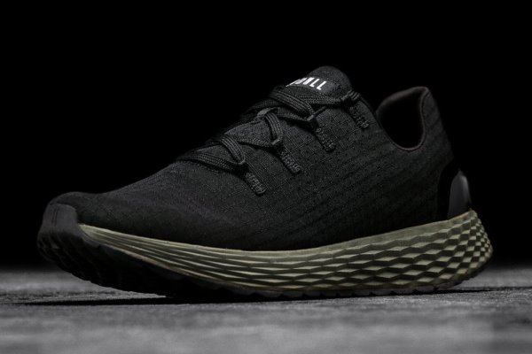 Pánské Běžecké Boty Nobull Ripstop Runner Černé Tmavě Zelene | 5DUCP1ZH