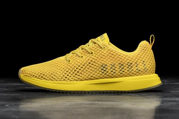 Pánské Běžecké Boty Nobull Rubber Mesh Runner Žluté | XLSZL17T