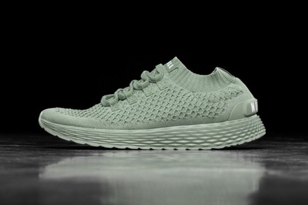 Pánské Běžecké Boty Nobull Seafoam Reflective Knit Runner Zelene | CSPERHS8