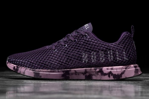Pánské Běžecké Boty Nobull Tie-dye Mesh Runner Tmavě Fialové | D7ERUHEB