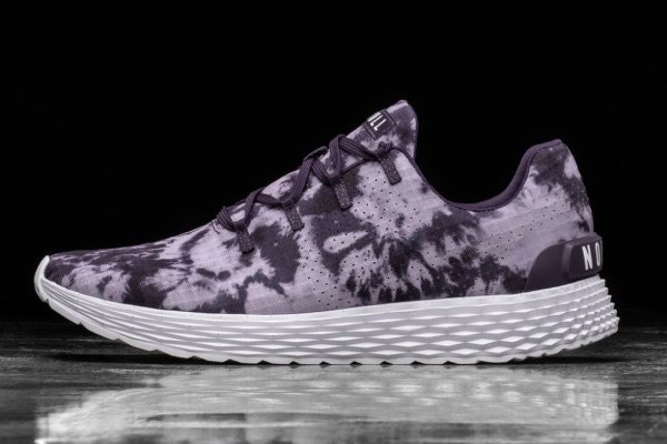 Pánské Běžecké Boty Nobull Tie-dye Ripstop Runner Fialové | C39VQS6A