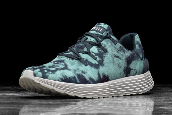 Pánské Běžecké Boty Nobull Tie-dye Ripstop Runner Světle Tyrkysové | NRMOYZC9
