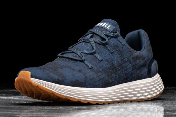 Pánské Běžecké Boty Nobull Tie-dye Ripstop Runner Tmavě Blankyt | PLOK1B96