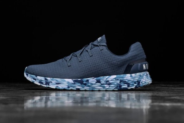 Pánské Běžecké Boty Nobull Wild Ocean Ripstop Runner Tmavě Blankyt | 6580MU6K