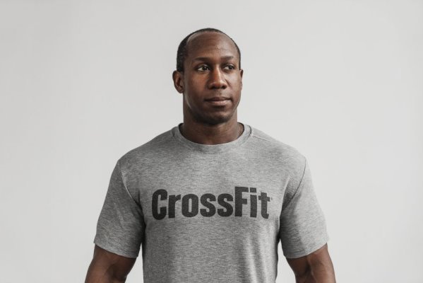 Pánské Běžecké Tričko Nobull Crossfit® Tee Šedé | 4AH3LX7A