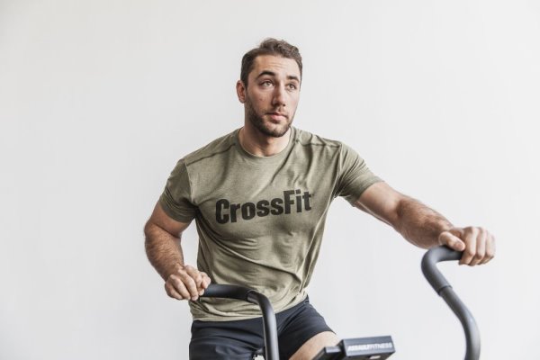 Pánské Běžecké Tričko Nobull Crossfit® Tee Zelene | 7L87L9KM