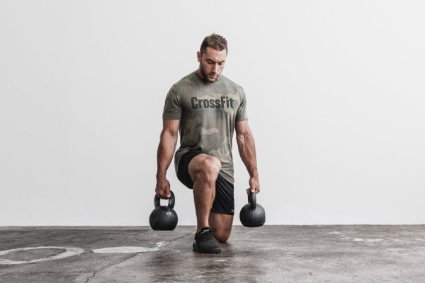 Pánské Běžecké Tričko Nobull Crossfit® Tee Maskáčové Zelene Maskáčové | AWTC29EQ