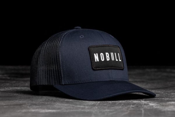 Pánské Klobouky Nobull Curved-brim Trucker Tmavě Blankyt | GCMRRCSF