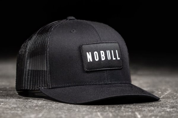 Pánské Klobouky Nobull Curved-brim Trucker Černé | WR427O6X