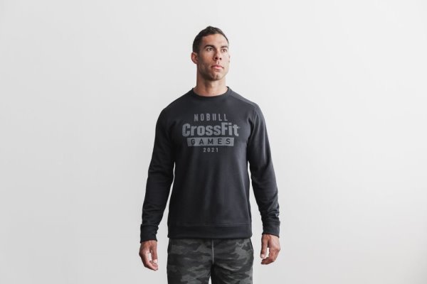 Pánské Mikiny Nobull Crossfit Games® 2021 Crew Sweatshirt Černé | V0GQCPMI