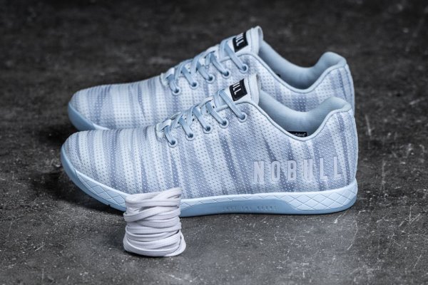 Pánské Sportovní Boty Nobull Burst Trainer Bílé Světle Fialové | MC7MIJHC