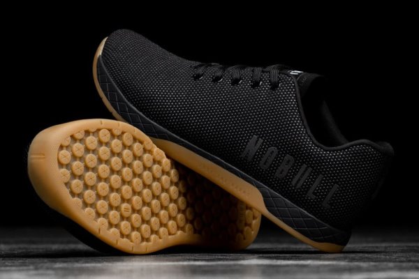 Pánské Sportovní Boty Nobull Gum Trainer Černé | AY6KTP0Q