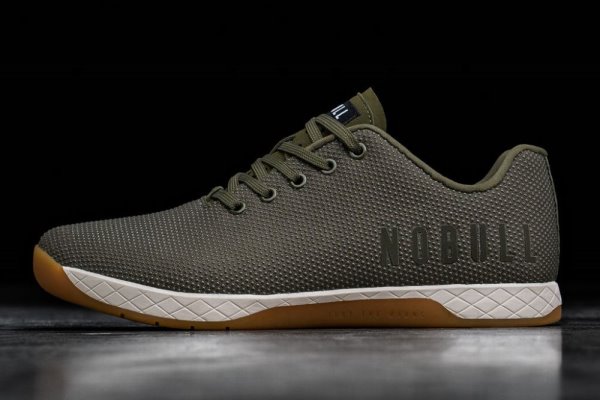 Pánské Sportovní Boty Nobull Gum Trainer Bílé | YBSSXJ2E