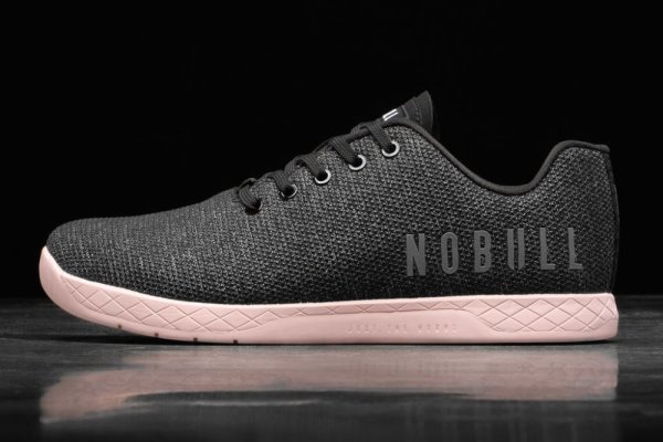 Pánské Sportovní Boty Nobull Heather Trainer Černé Růžové | AV0O05WT