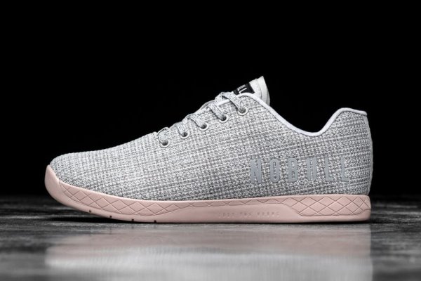 Pánské Sportovní Boty Nobull Heather Trainer Bílé Růžové | DNNTLH9U