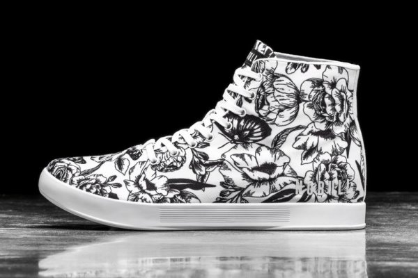 Pánské Sportovní Boty Nobull High-top Butterfly Platene Trainer Bílé Černé | PJ1NY7I0