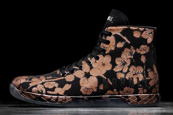 Pánské Sportovní Boty Nobull High-top Cherry Blossom Trainer Růžové Zlaté Růžové | I3ZVKLK0