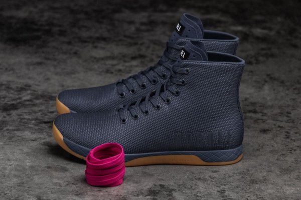 Pánské Sportovní Boty Nobull High-top Gum Trainer Tmavě Blankyt | 3SJQQGBK