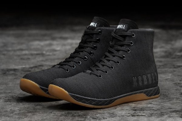 Pánské Sportovní Boty Nobull High-top Gum Trainer Černé | W33N3VB6
