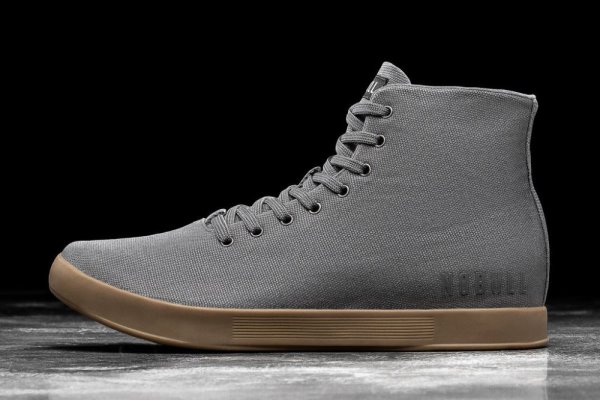 Pánské Sportovní Boty Nobull High-top Gum Platene Trainer Tmavě Šedé | ZENWNN00