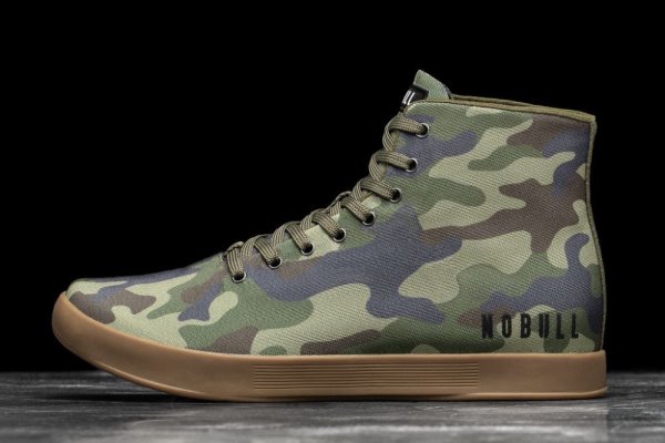 Pánské Sportovní Boty Nobull High-top Platene Trainer Maskáčové | WKKSC8TZ