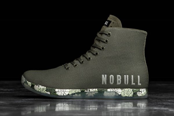 Pánské Sportovní Boty Nobull High-top Succulent Trainer Olivy Zelené | 26X53HEB