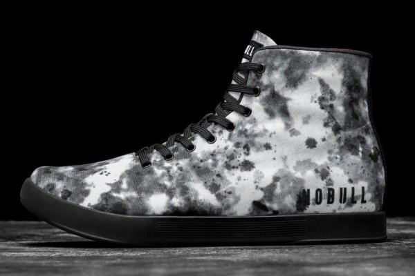 Pánské Sportovní Boty Nobull High-top Tie-dye Platene Trainer Šedé | Z478OOS0