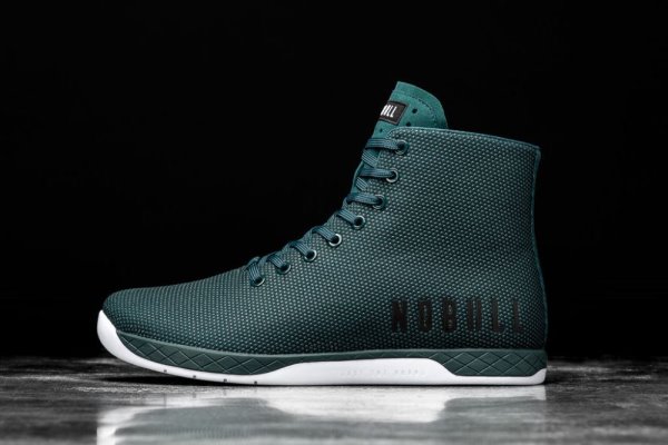 Pánské Sportovní Boty Nobull High-top Trainer Tmavě Tyrkysové | 8T40DSQZ