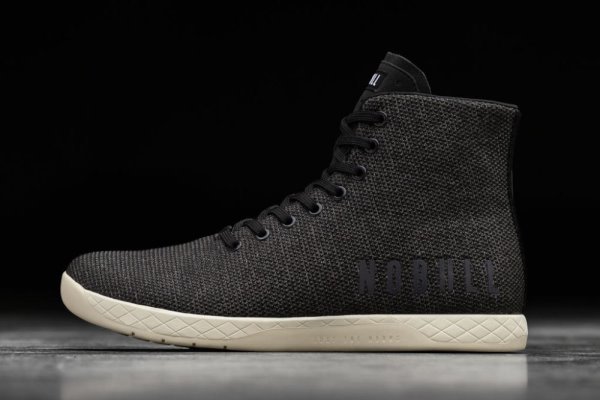 Pánské Sportovní Boty Nobull High-top Trainer Černé | NEBJA5D7