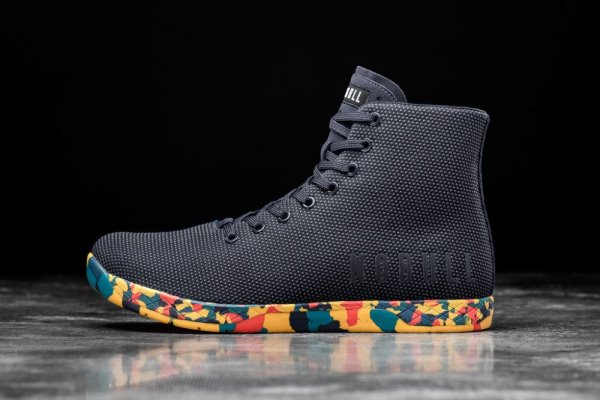 Pánské Sportovní Boty Nobull High-top Wild Trainer Černé Zlaté | HD4KEVG9